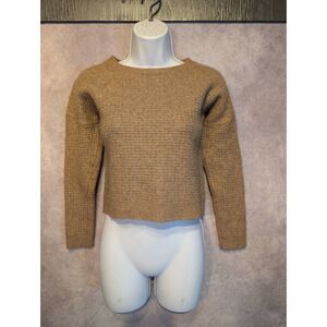 Rachel Zoe Tan Crew Neck Sweater